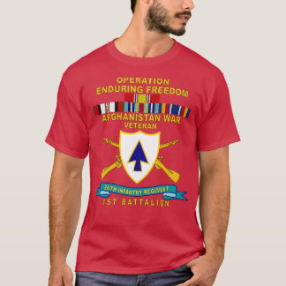 第26歩兵連隊DUI w BrリボンTOP 1 Bn Tシャツ