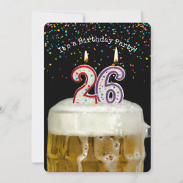 第26誕生日ビールパーティー 招待状