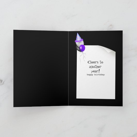 第26誕生日ビール カード (内部)