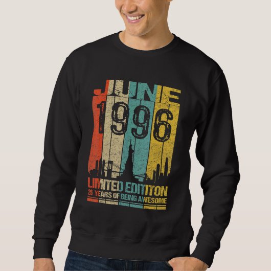 第26誕生日1996年6月26歳素晴らし スウェットシャツ (正面)