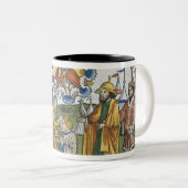 第27はジョシュアに18-23モーゼ彼の手を置きます、 ツートーンマグカップ (正面右)