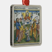 第27はジョシュアに18-23モーゼ彼の手を置きます、 メタルオーナメント (右)