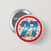 第27今日誕生日v2 缶バッジ (正面&裏面)