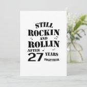 第27記念日-カップル27年の記念日の カード (スタンド正面)