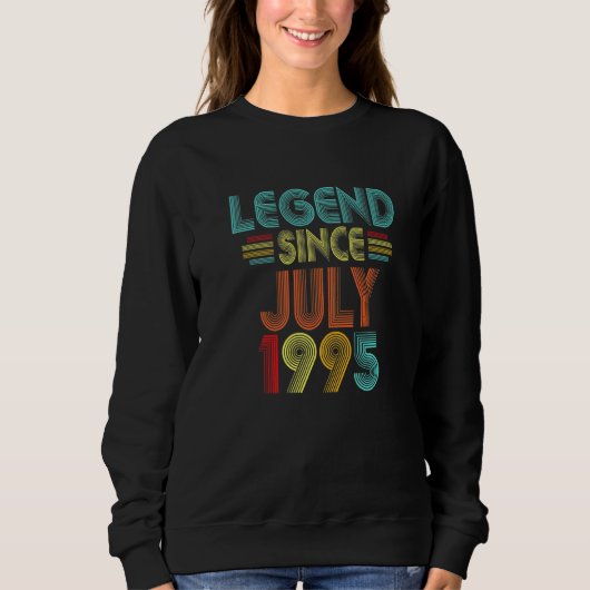 第27誕生日ヴィンテージ伝説1995年7月以来27年 スウェットシャツ (正面)