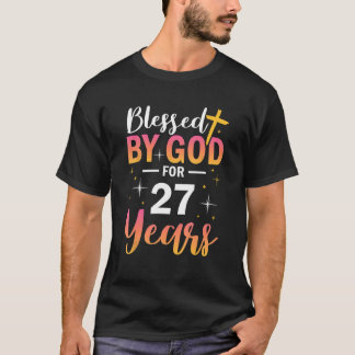 第27誕生日男賛美女27年 Tシャツ