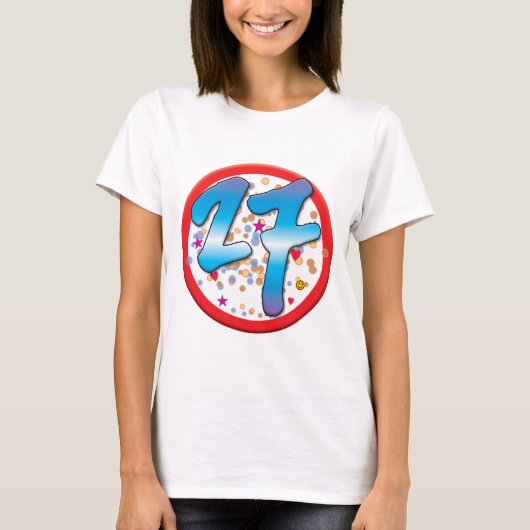 第27誕生日 Tシャツ (正面)