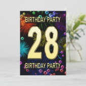 第28回バースデーパーティー招待花火大会 招待状 (スタンド正面)