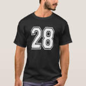 第28回番付ユニフォームスポーツジャージーチーム28日 Tシャツ (正面)
