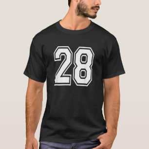 第28回番付ユニフォームスポーツジャージーチーム28日 Tシャツ