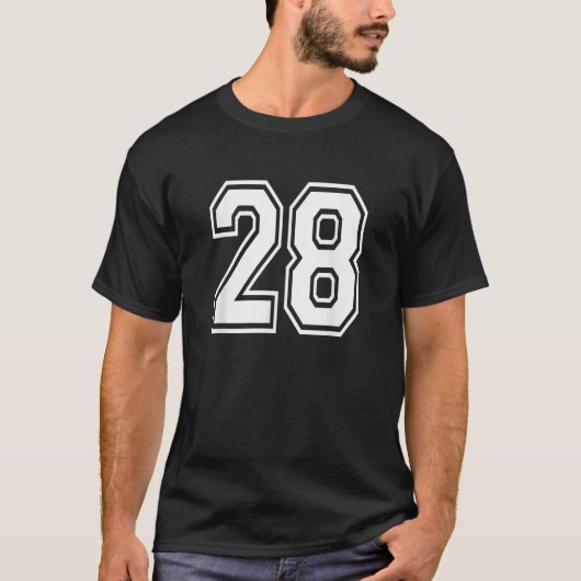 第28回番付ユニフォームスポーツジャージーチーム28日 Tシャツ (正面)
