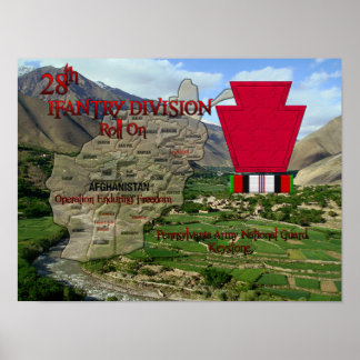 第28歩兵師団ポスターOEF退役軍人 ポスター