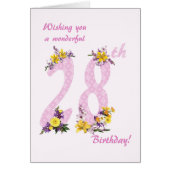 第28誕生日花飾数 (正面)