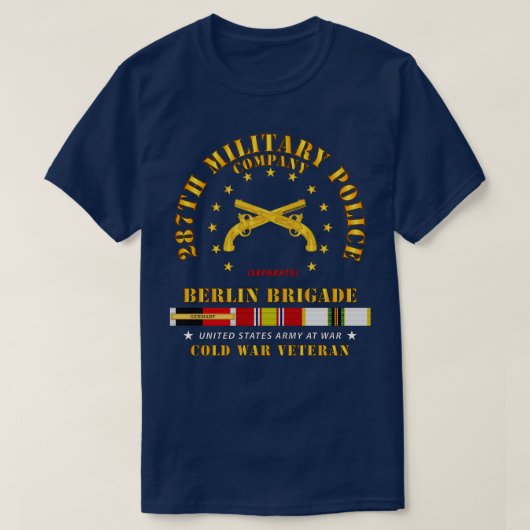 第287軍隊警察会社ベルリンBde w OCCUPY Tシャツ (デザイン正面)