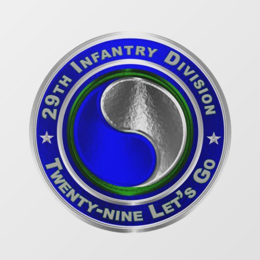 第29歩兵師団 ウィンドウサイン (シート)