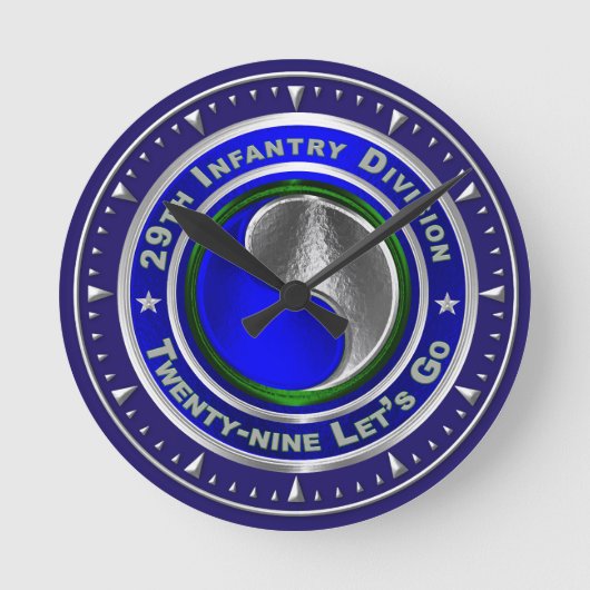 第29歩兵師団 ラウンド壁時計 (正面)