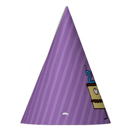 第29蝋燭が付いているお誕生日ケーキ パーティーハット (左)