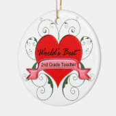 第2。 等級の先生 セラミックオーナメント (左)