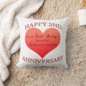 第2。 記念日 クッション (ブランケット)