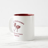 第2。 記念日 ツートーンマグカップ (正面左)