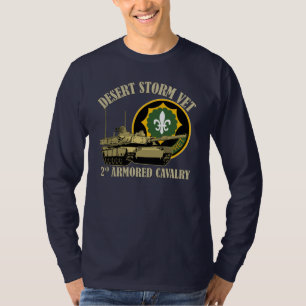 第2 ACRの湾岸戦争の獣医M1タンク Tシャツ