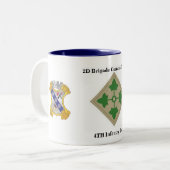 第2 Bn.の第8歩兵の第4歩兵Divのマグ ツートーンマグカップ (正面左)