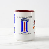 第2 Bn.の187th歩兵の193rdマグ ツートーンマグカップ (中央)