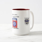 第2 BN.の325TH歩兵82D ABNのマグ ツートーンマグカップ (正面右)