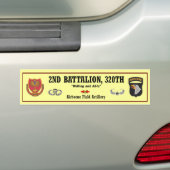 第2 Bn.、320th FA Bumper.Sticker バンパーステッカー (車上)