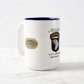 第2 BN. (ABN)の327TH歩兵101ST ABNのマグ ツートーンマグカップ (正面左)