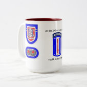 第2 Bn. (Abn) 187th Inf 193D InfのBdeのマグ ツートーンマグカップ (正面左)