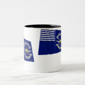 第2 Dragoons Waving Flag連隊のLt ツートーンマグカップ (中央)