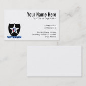 第2 IDの退役軍人 名刺 (正面/裏面)