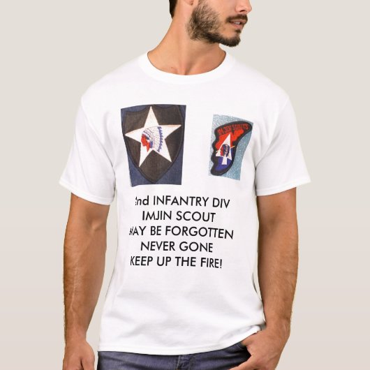 第2 Inf Div 001、第2 Inf Div 002の第2歩兵… Tシャツ (正面)