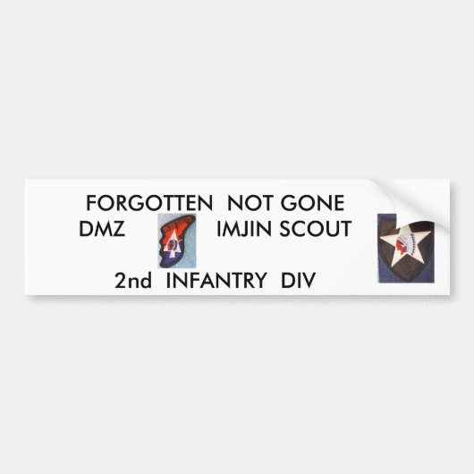 第2 Inf Div Imjinの偵察者 バンパーステッカー (正面)