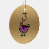 第3そして第4日のクリスマスの装飾 セラミックオーナメント (右)