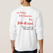 第3アンチバレンタインのミルウォーキーの年次パブ除行 スウェットシャツ (裏面)