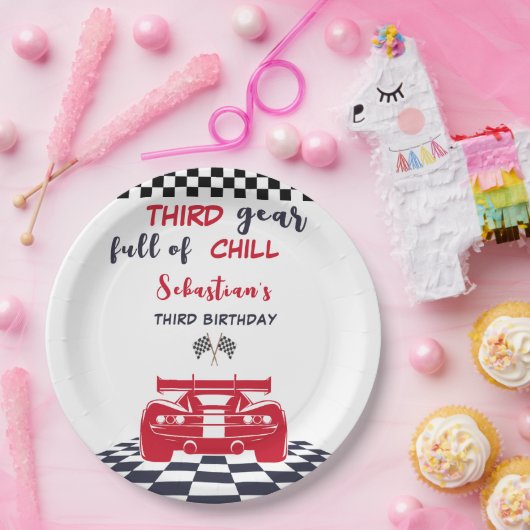 第3ギアの寒さ第3子供の誕生日 ペーパープレート (パーティー)