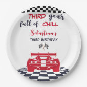第3ギアの寒さ第3子供の誕生日 ペーパープレート (正面)