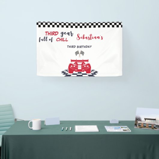 第3ギアの寒さ第3子供の誕生日 横断幕 (トレードショー)