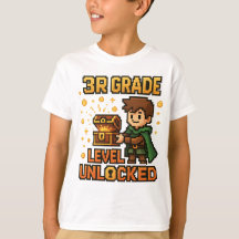 第3グレード・レベルのアンロックされたゲーマーTシャツ – Pixel Adv
