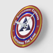 第3サステマントコマンドの保持 ラウンド壁時計 (傾斜)