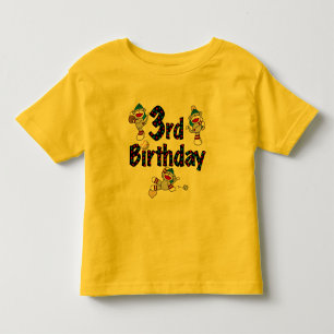 第3ソックス猿の野球の誕生日 トドラーTシャツ