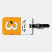 第3バッグカスタムモノグラム旅行荷物タグ ラゲッジタグ (正面横)