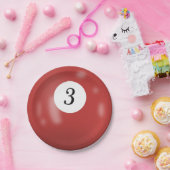 第3ビリヤード球 ペーパープレート (パーティー)