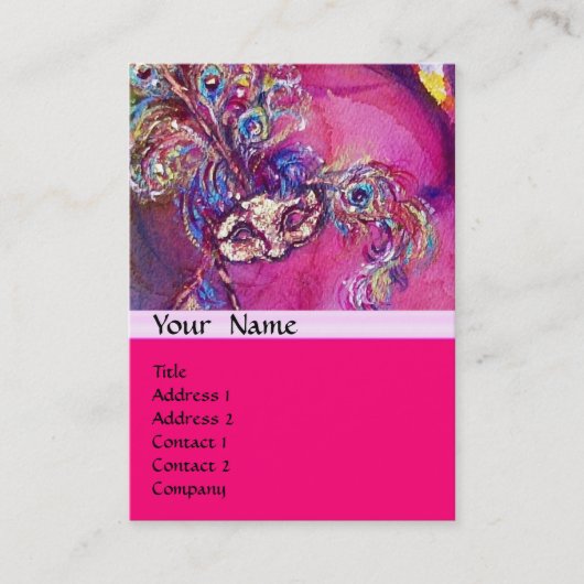 第3マスク/コスチューム・デザイナー，シアターアーティスト 名刺 (正面)