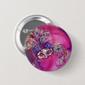 第3マスク – / Venetian Mardi Gras Masquerade 缶バッジ (正面&裏面)