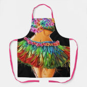 第3ルアウ（ハワイ式宴会）またはキッチン笑いエプロン エプロン (正面)