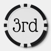 第3位白人賞 ポーカーチップ (正面)