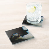 第3便の航空機 ガラスコースター (アングル)